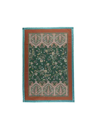 BASSETTI | Tagesdecke - Plaid 135x190cm INDIAN ROSES Gruen | 